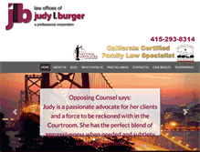 Tablet Screenshot of judyburger.com